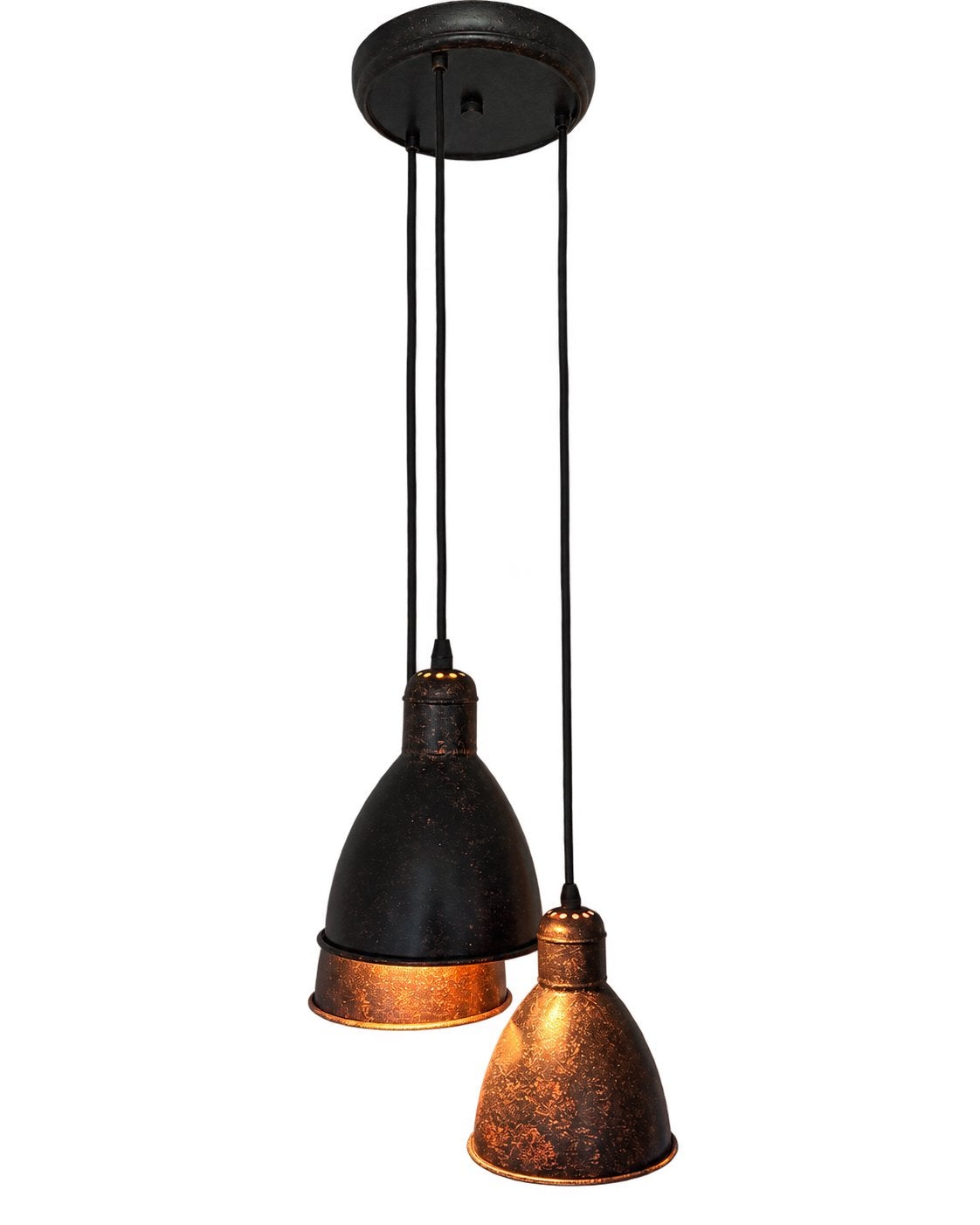 Eglo Vintage Hanglamp - Koper/bruin, Ophalen of Verzenden, Zo goed als nieuw, Metaal, E27 (groot)