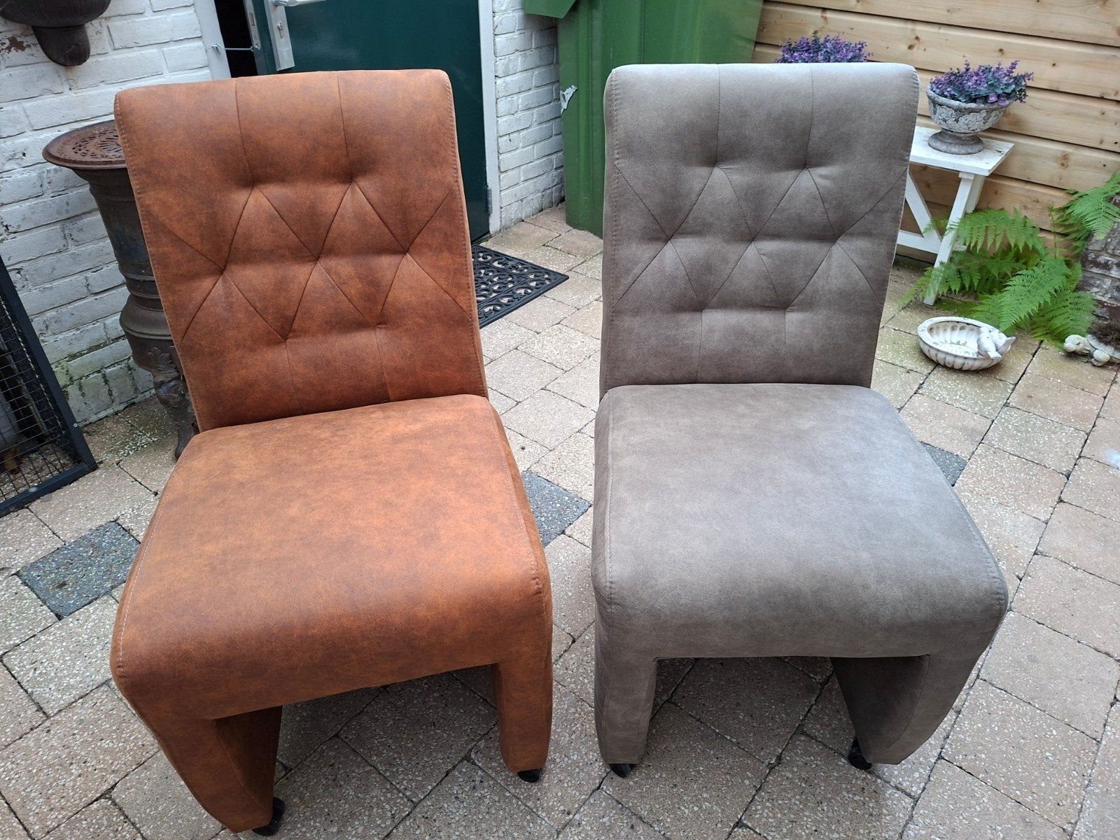 NIEUW 2 stoelen op wieltjes, Huis en Inrichting, Stoelen, Ophalen, Overige materialen, Twee, Overige kleuren
