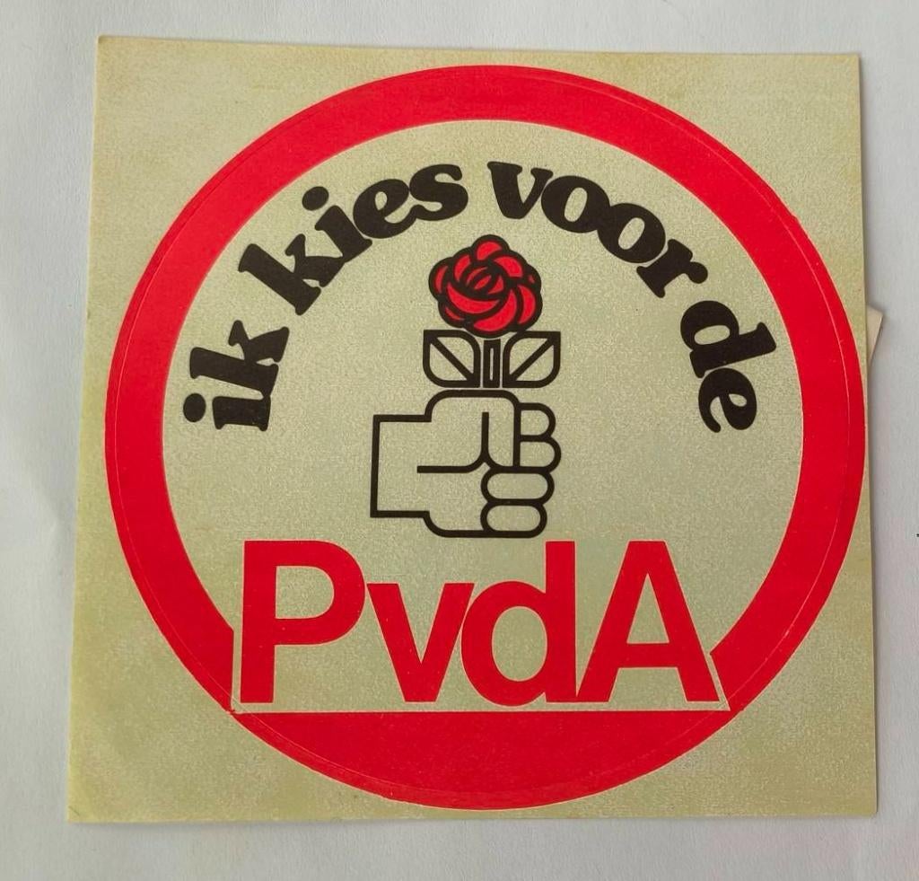 Sticker PVDA (nr.3), Ophalen of Verzenden, Zo goed als nieuw, Bedrijf of Vereniging