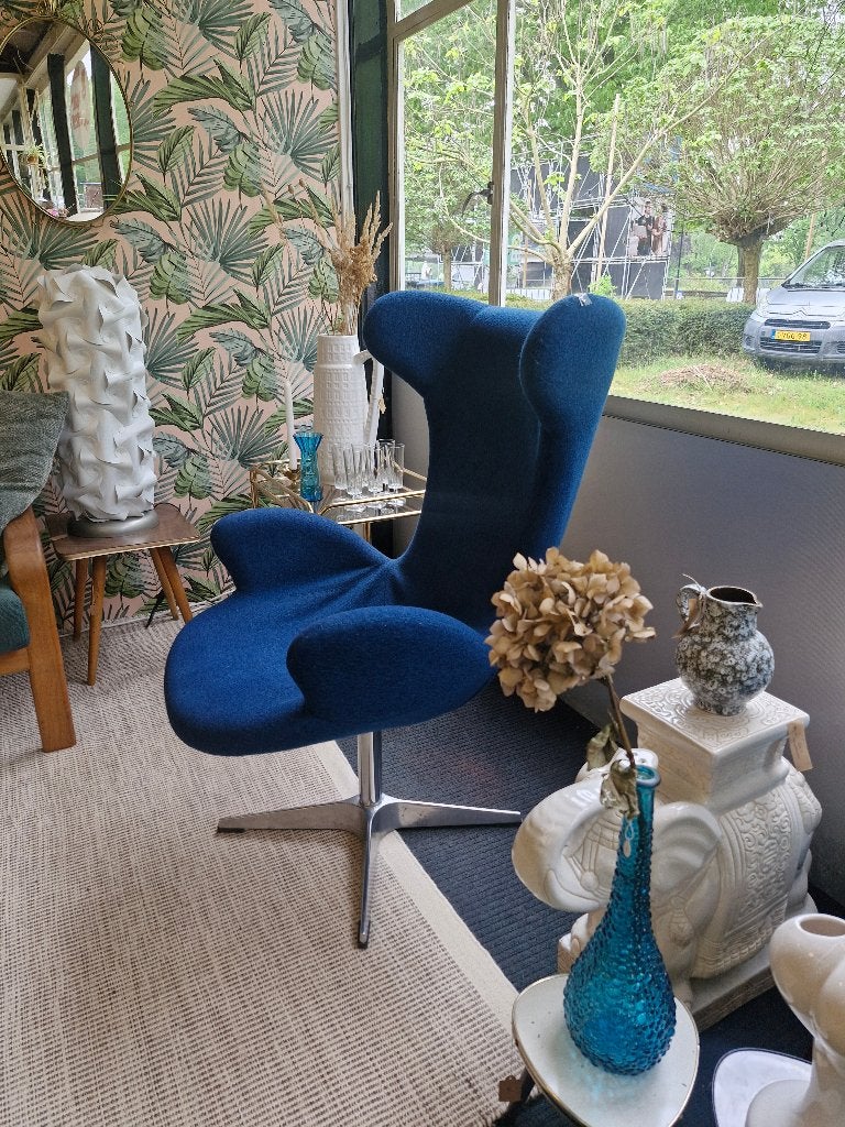 Vintage fauteuil Egg Chair stijl - 70s Deens, Ophalen, Gebruikt, ., Vintage