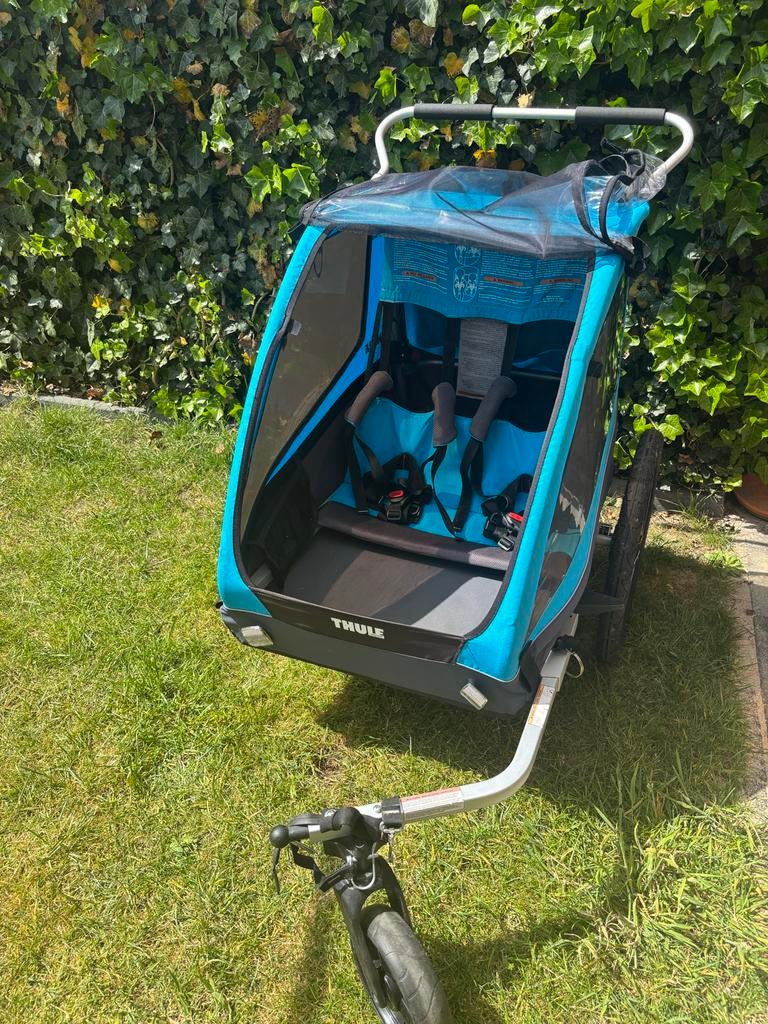 Thule Coaster XT fietskar, Ophalen, Opvouwbaar, Zo goed als nieuw, Kinderkar