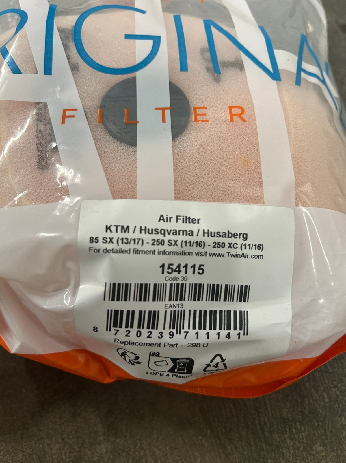 Nieuw Lucht- en oliefilter voor Crossmotor, Ophalen, Nieuw