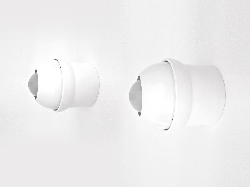plafondlamp set Eyeball Hiemstra Evolux, Gebruikt, 13 cm, Plafondspot, Wit