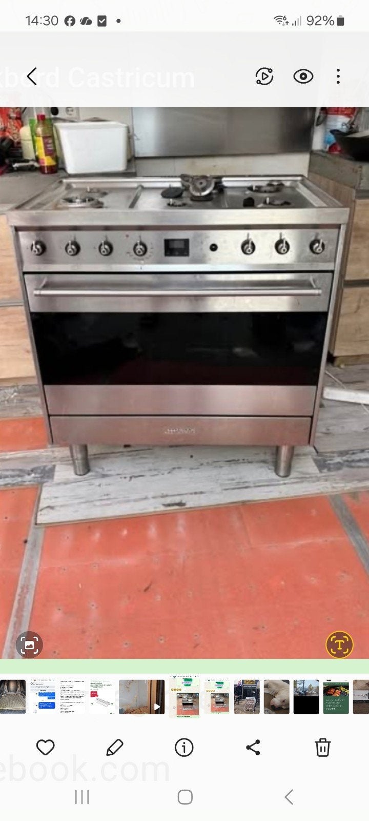 Smeg gasfornuis onderdelen, 60 cm of meer, Ophalen of Verzenden, Gas, Vrijstaand