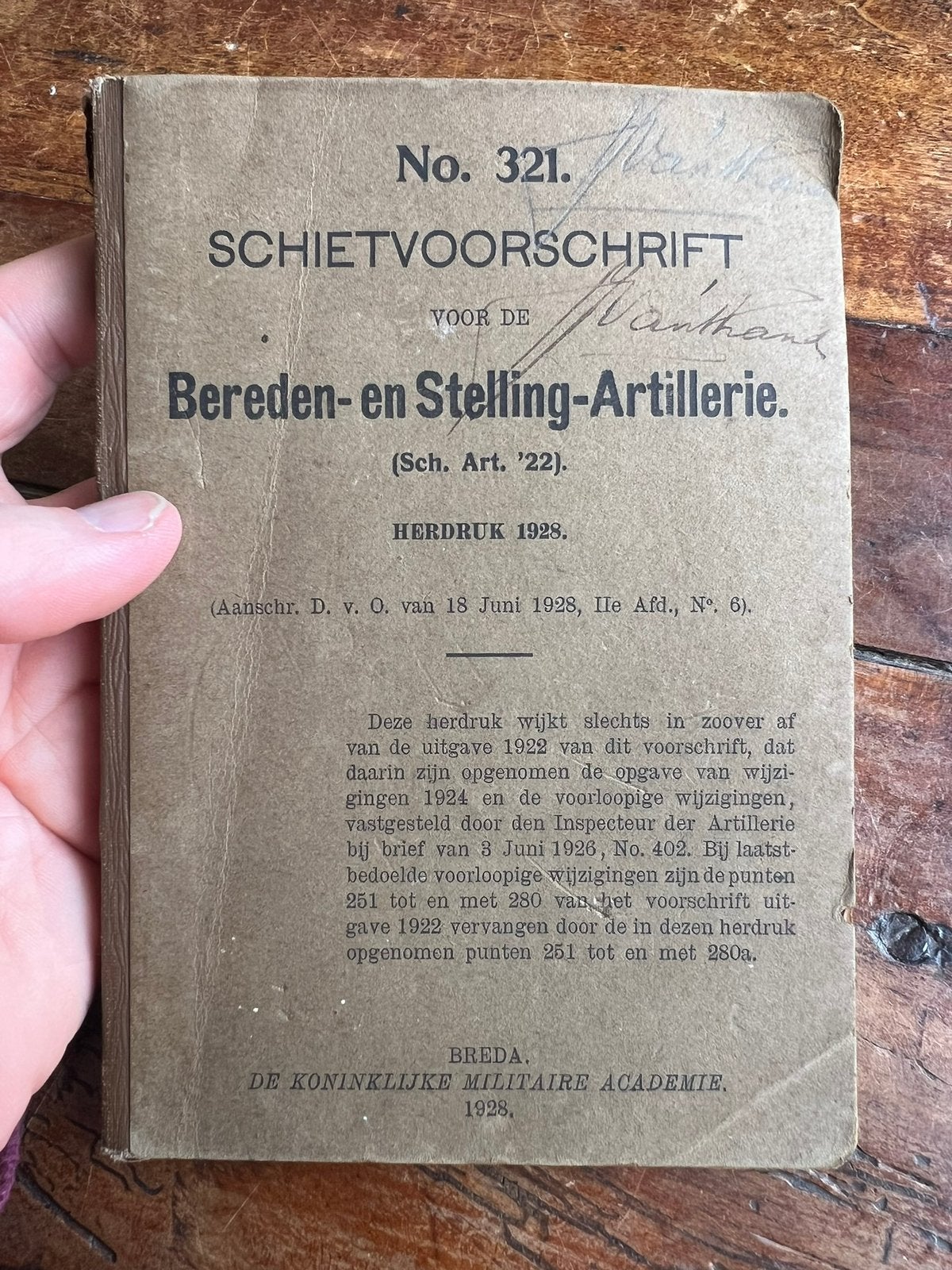 Nederlands mobilisatie bereden stelling artillerie schieten, Amerika, Verzenden, Embleem of Badge