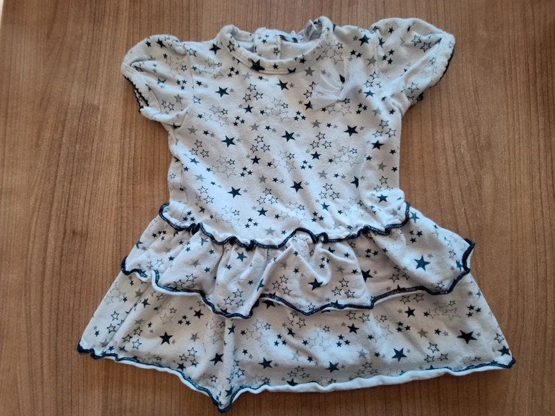Jurkje Stars Maat 68 (Dirkje), Kinderen en Baby's, Babykleding | Maat 68, Gebruikt, Meisje, Jurkje of Rokje, Dirkje