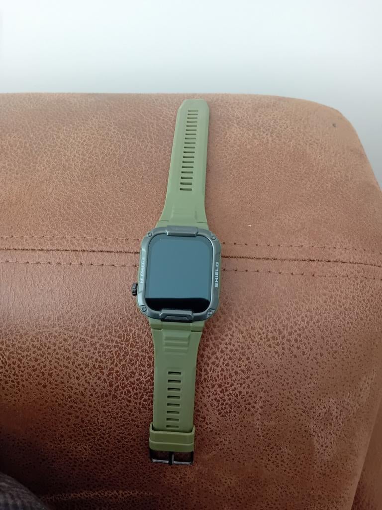 Horloge Smartwatch met oplader, Sieraden, Tassen en Uiterlijk, Smartwatches, Hartslag, Ophalen of Verzenden, Zo goed als nieuw