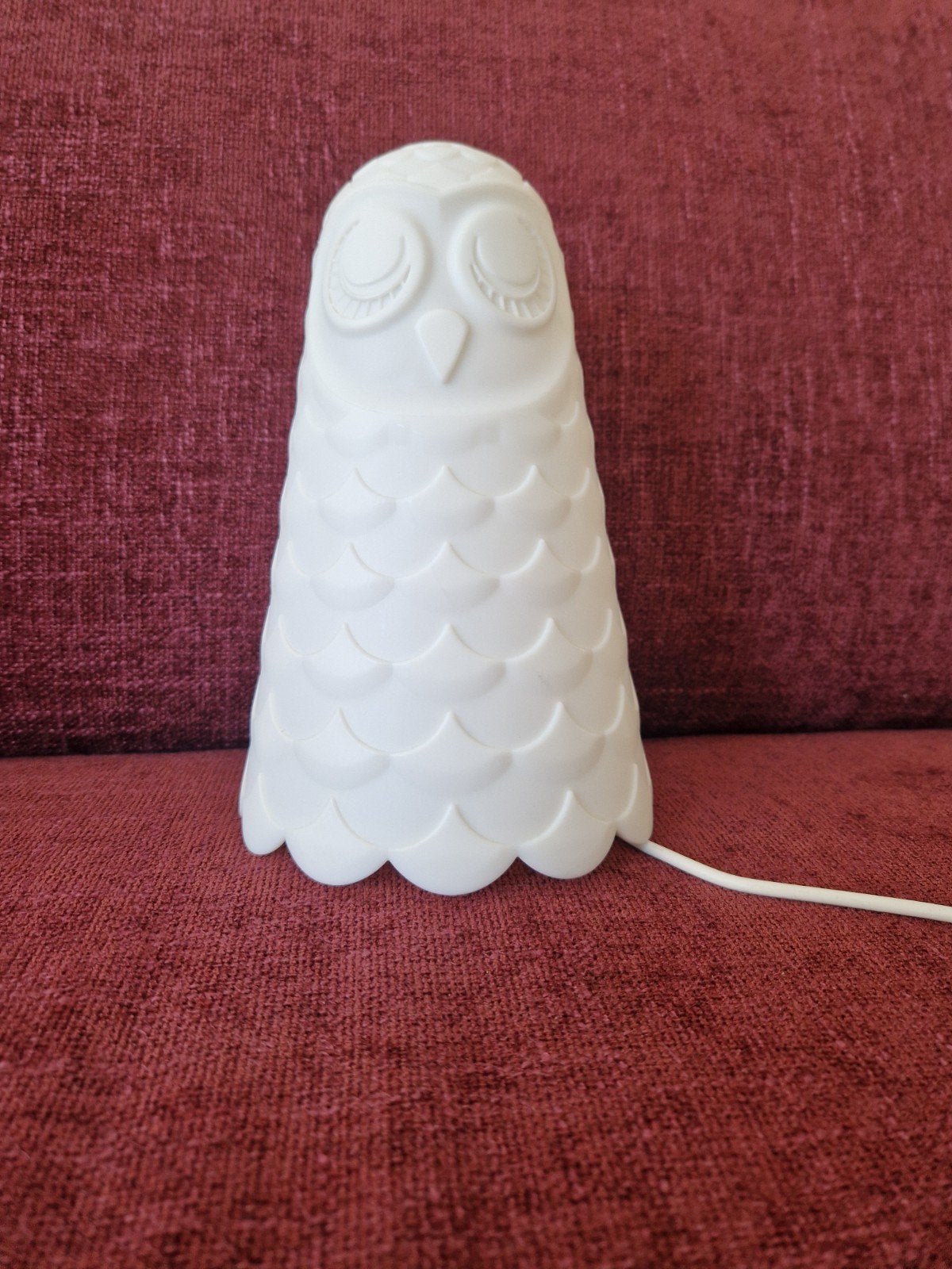 IKEA lamp uil, Kunststof, Wit, Ophalen of Verzenden, Zo goed als nieuw