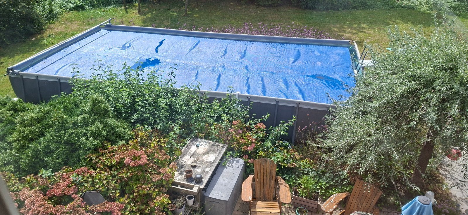 Intex zwembad 975x488x132 cm met accessoires, Gebruikt, 300 cm of meer, Rechthoekig, Ophalen