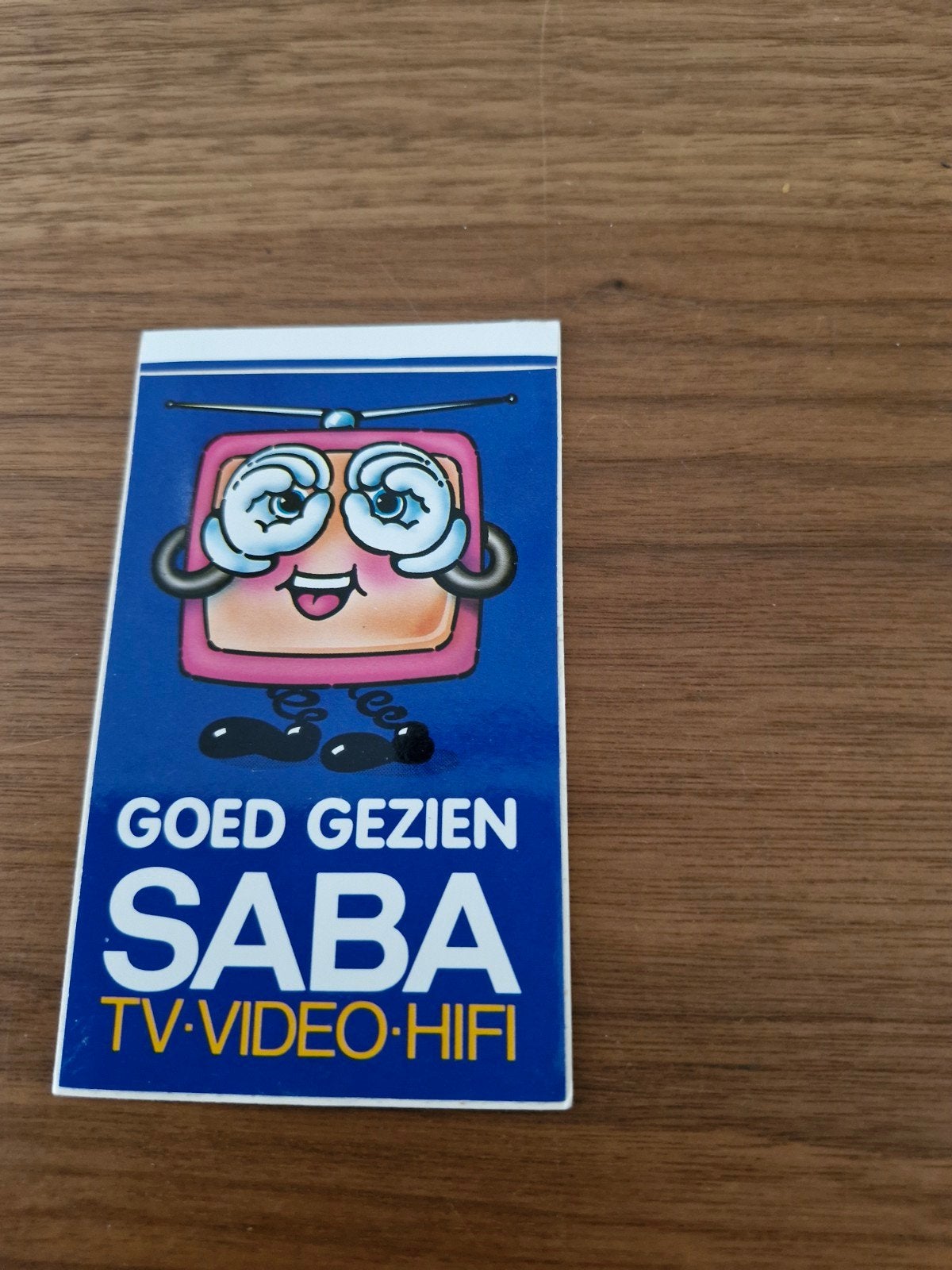 8873 Vintage Saba TV-Video-Hifi sticker - Goed Gezien, Ophalen of Verzenden, Nieuw, Merk