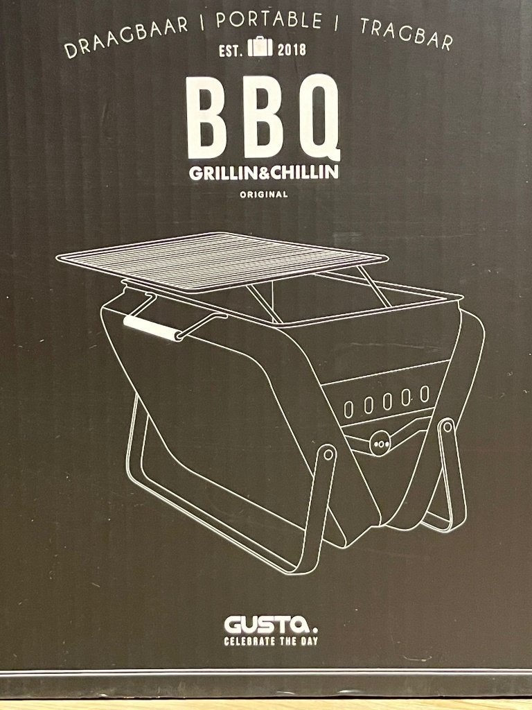 Gusta koffer-BBQ grote uitvoering – ideaal camping of camper, Nieuw, Ophalen of Verzenden, Gusta, Gusta