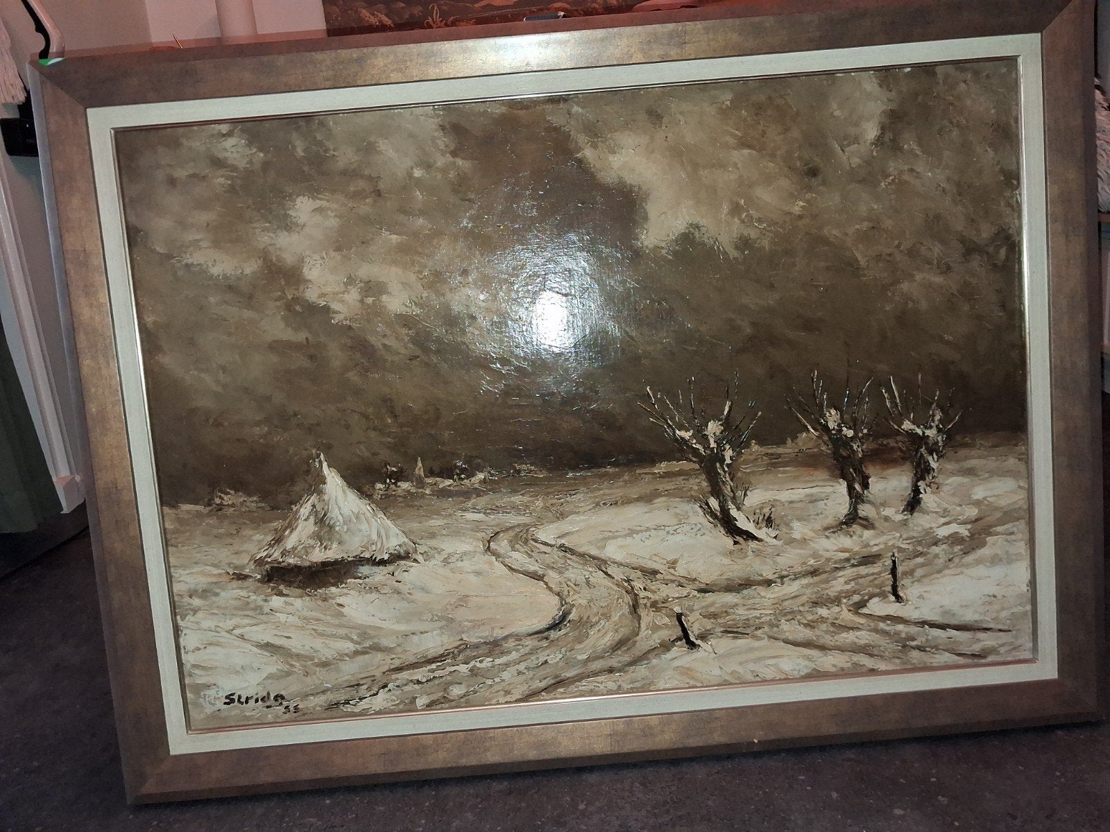 Oud schilderij, Ophalen