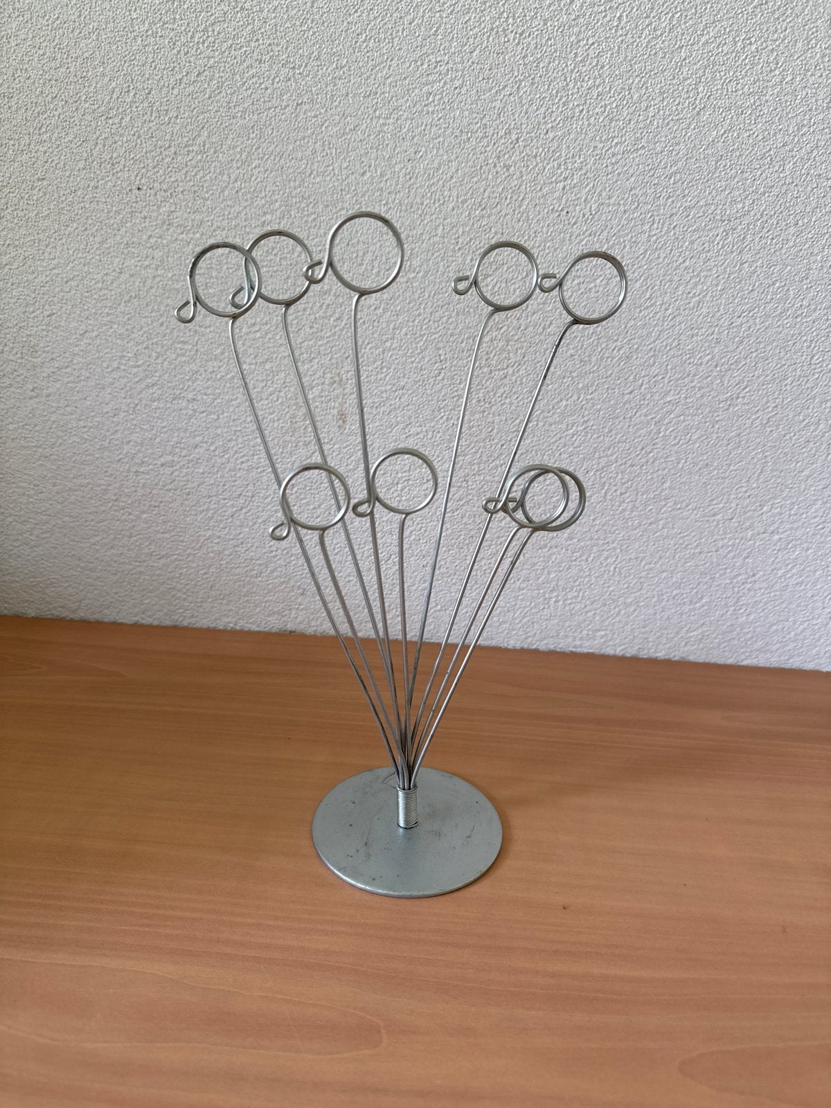 Kleine metalen fotohouder / fotocarrousel, Gebruikt, Fotocarrousel, Ophalen of Verzenden, Metaal