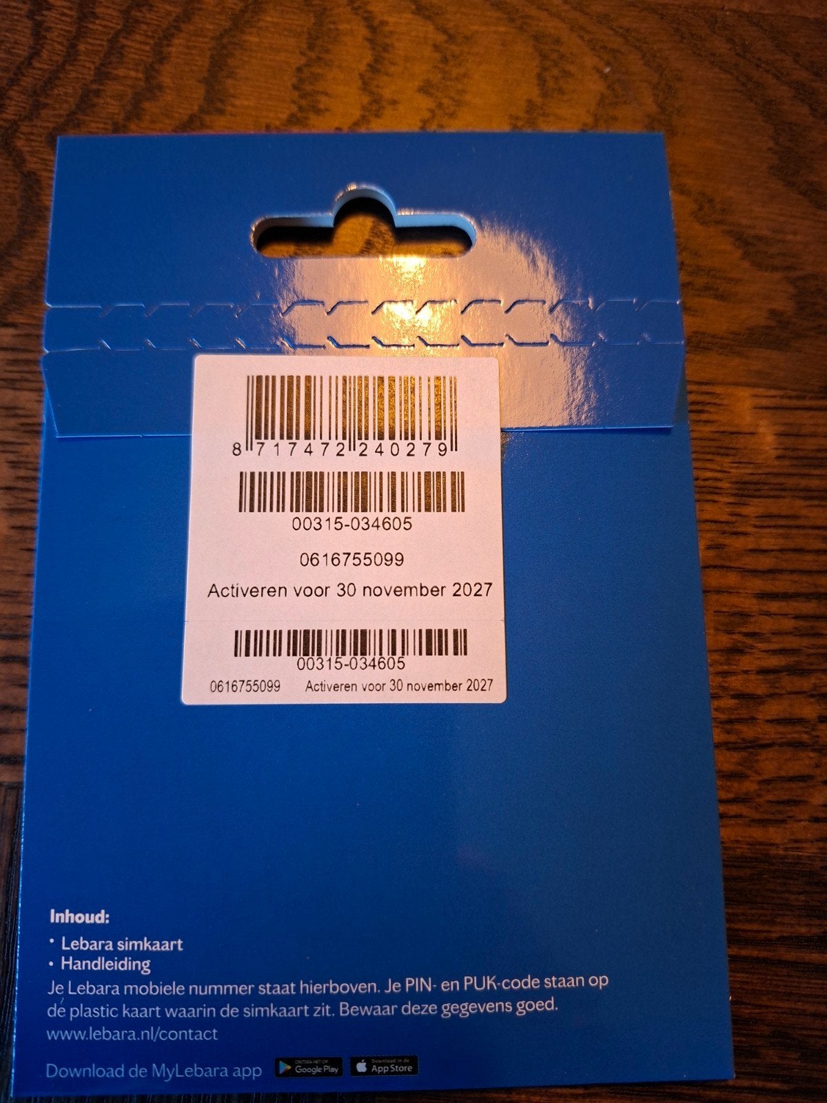 Lebara Simkaart - Nieuw en Ongeactiveerd Een nummer om niet, Ophalen of Verzenden, Nieuw, Overige providers, Simkaart