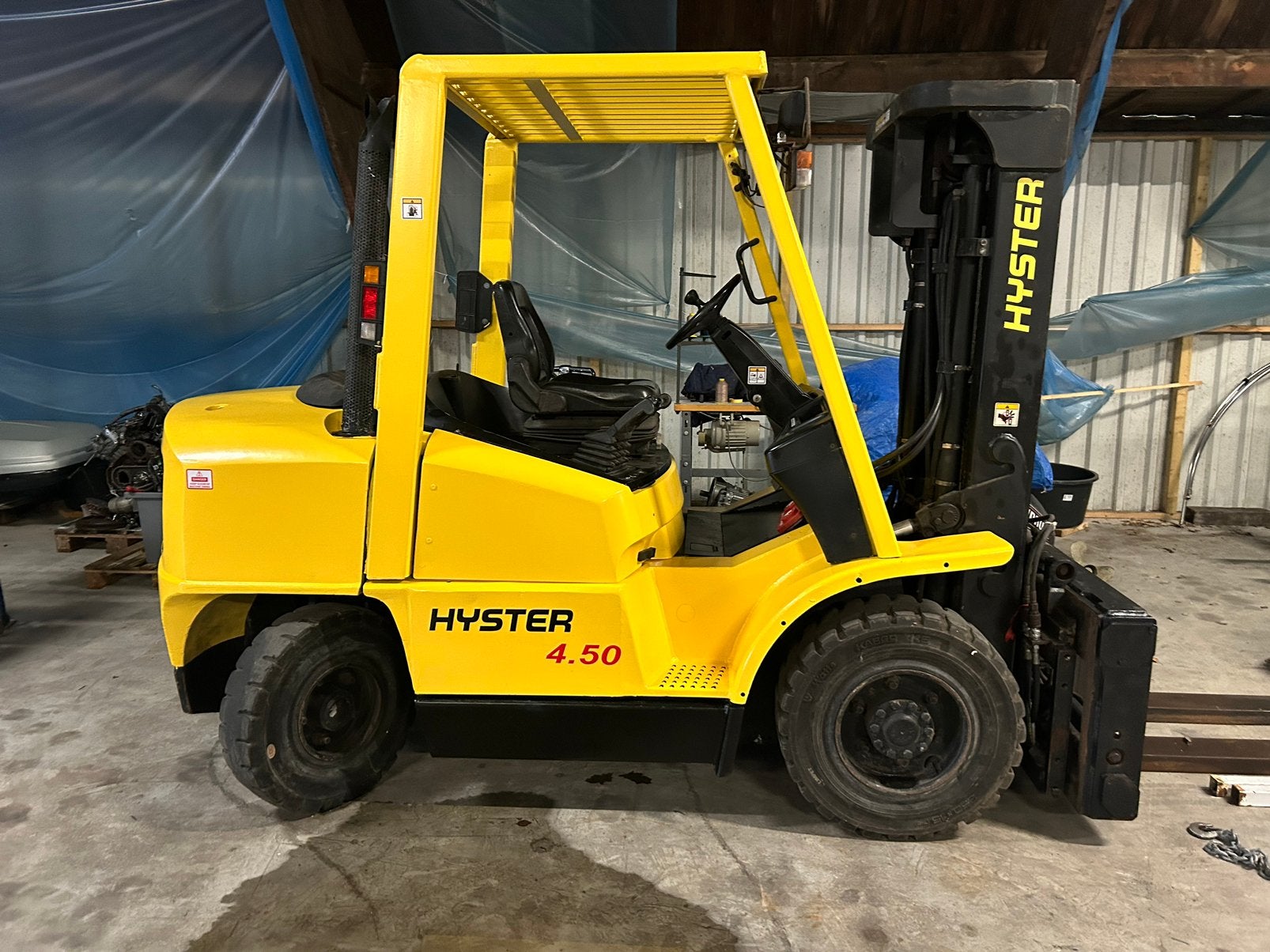 Hyster heftruck 4,5ton 2001 met veel opties, Meer dan 4000 kg, Ophalen, Diesel, Heftruck