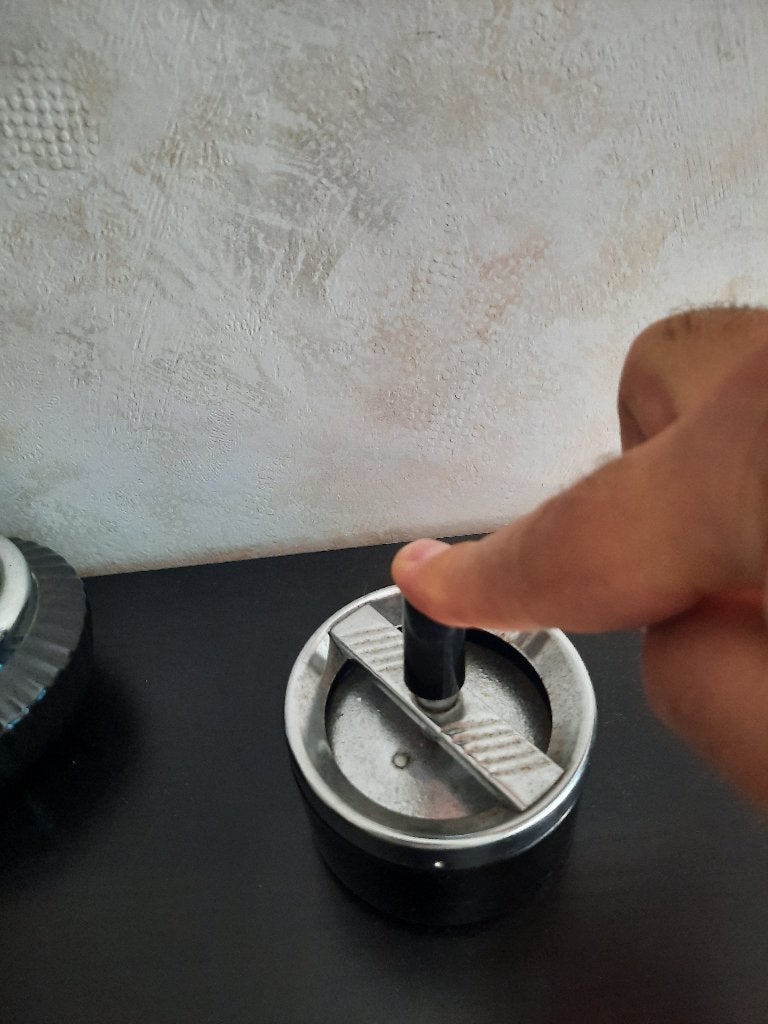 Asbak  draai vintage klein, Ophalen of Verzenden, Gebruikt, Asbak