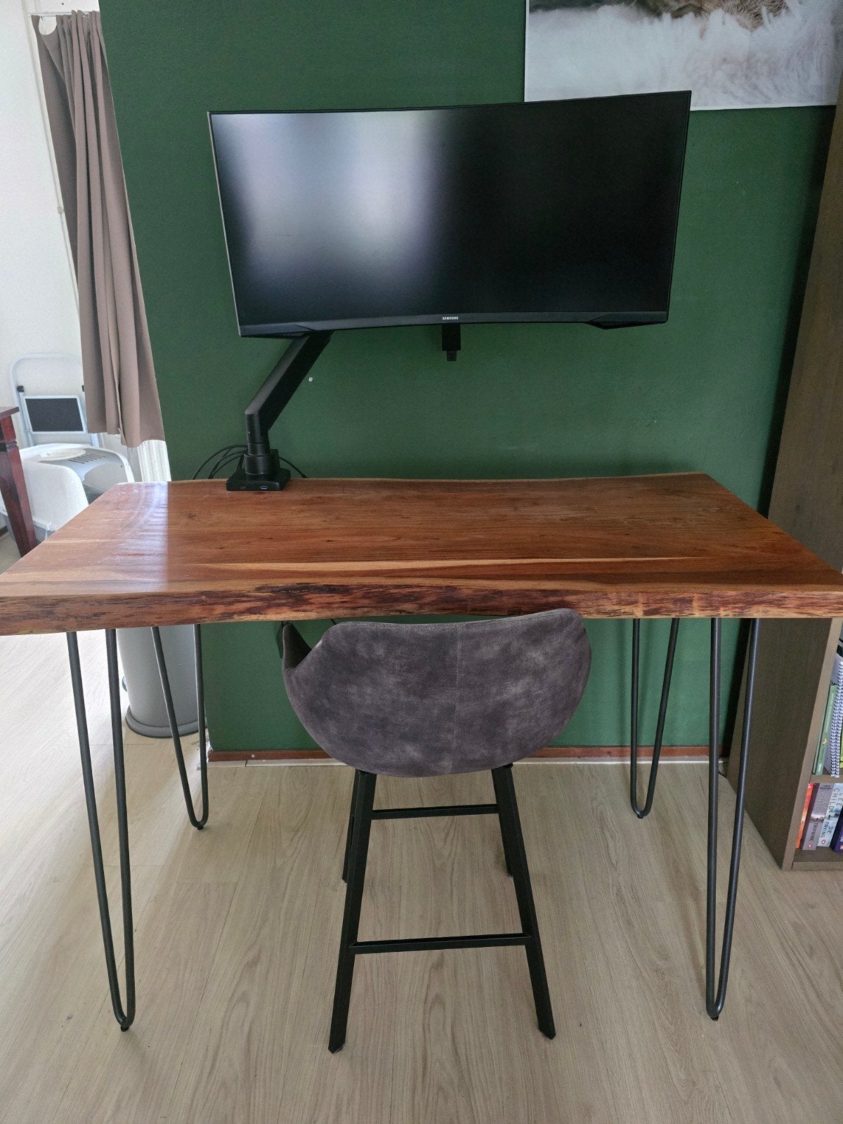 Robuuste boomstam bartafel, Ophalen, Gebruikt, Hout, 90 cm of meer