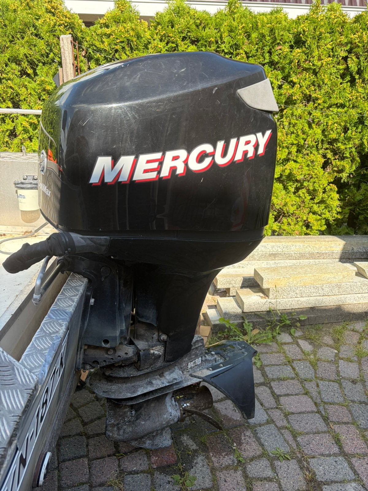 Mercury 75 pk optimax, Ophalen, Met afstandsbediening, Zo goed als nieuw, Benzine