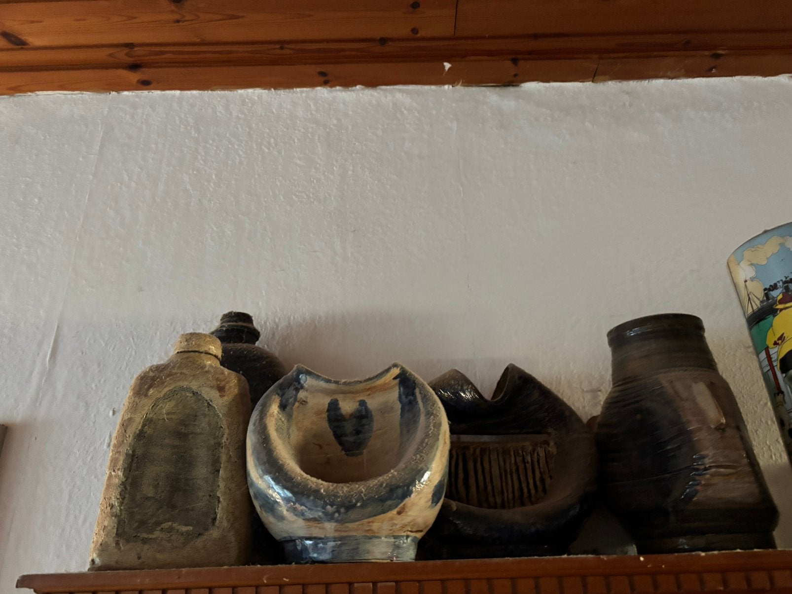 keramieke vaasjes wim fieger, Huis en Inrichting, Ophalen, Zo goed als nieuw, Hout