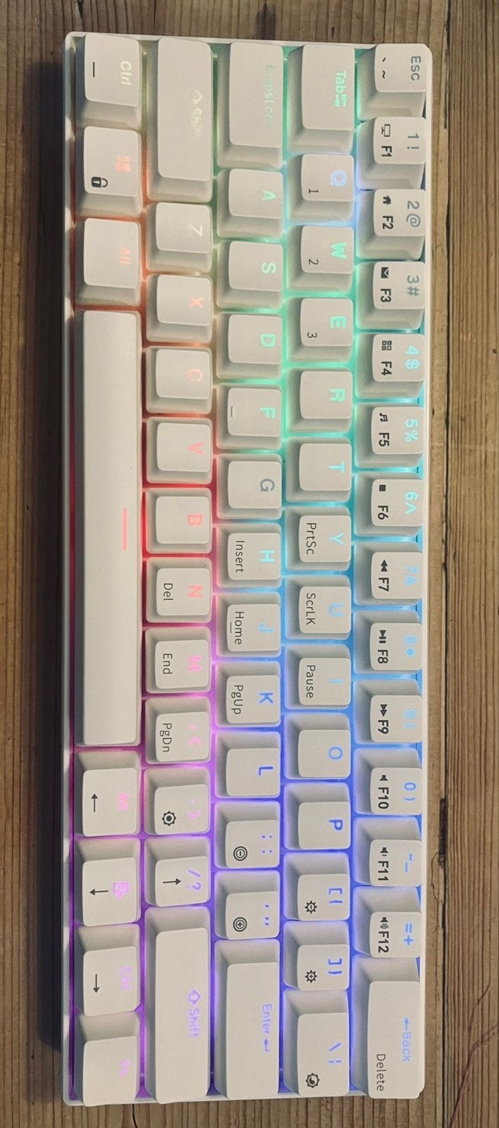 RK Royal Kludge RK61 Mechanisch Toetsenbord - QWERTY, Gaming toetsenbord, Ophalen of Verzenden, Zo goed als nieuw, Draadloos