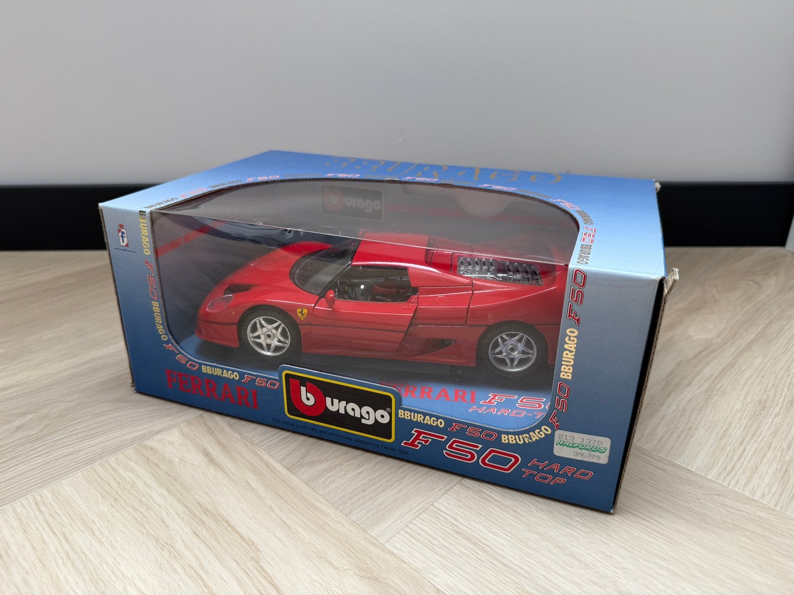 Bburago Ferrari F50 Rood 1:18 in doos, Ophalen of Verzenden, Zo goed als nieuw, Bburago
