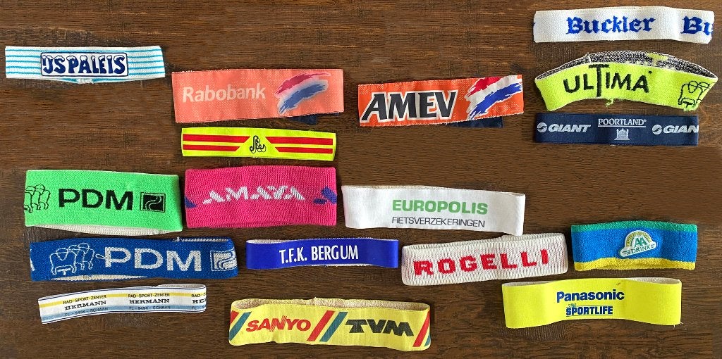 Wielrennen hoofdbanden-haarbanden. Nieuw/gedragen. 17 stuks, Ophalen of Verzenden, Overige typen