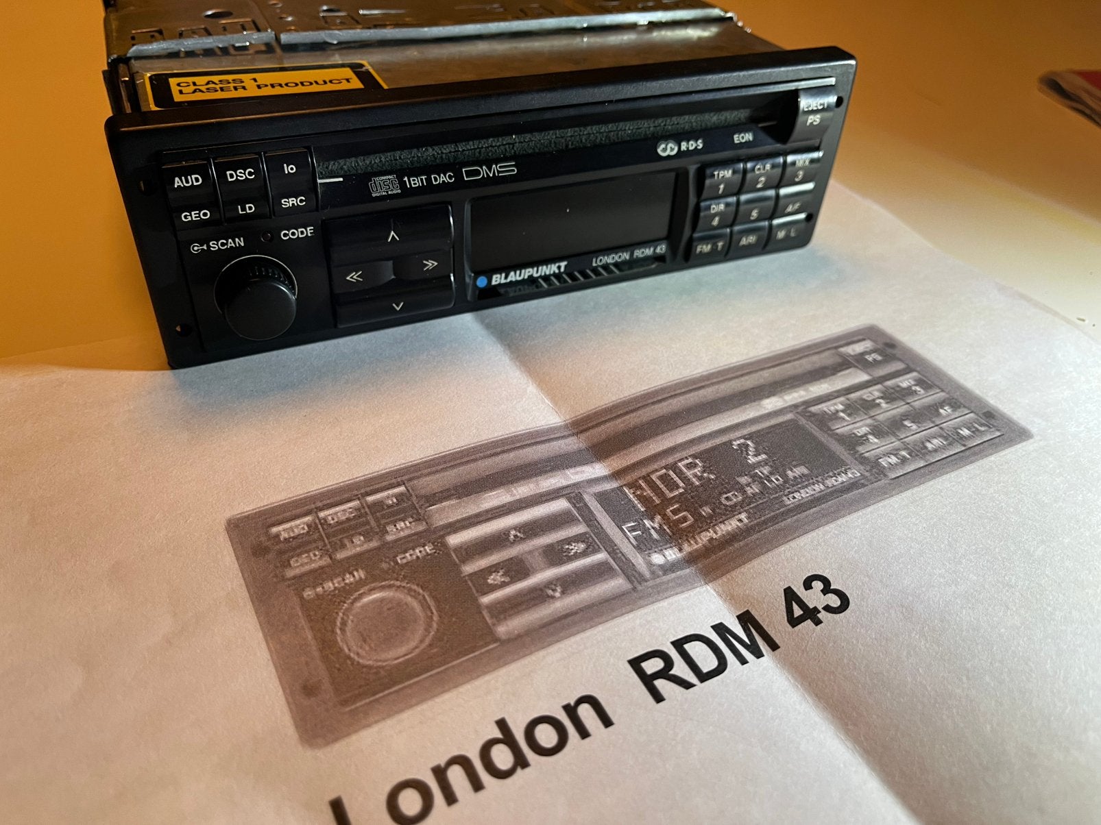 Blaupunkt London RDM 44 Porsche 964 quattro, Ophalen of Verzenden, Gebruikt