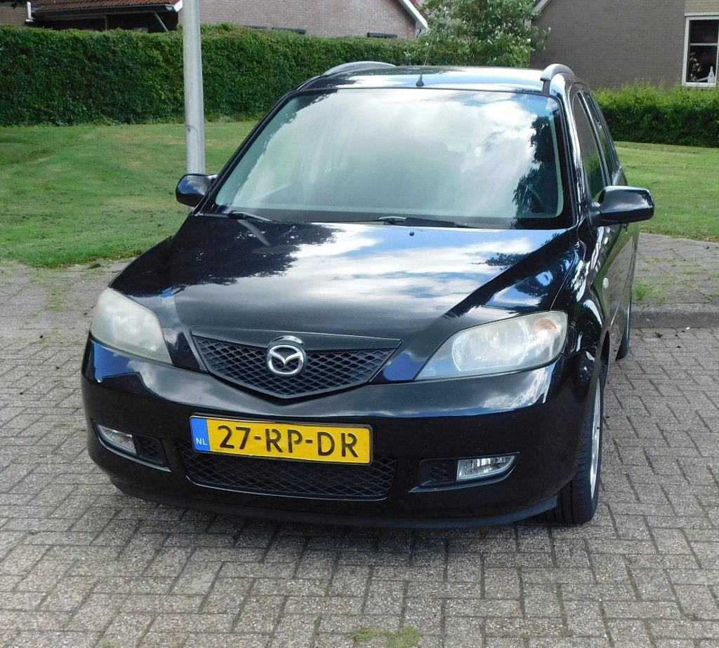 Mazda 2 1.6 16V Touring 2005 Zwart, Auto's, Voorwielaandrijving, 1596 cc, 15 km/l, 100 pk