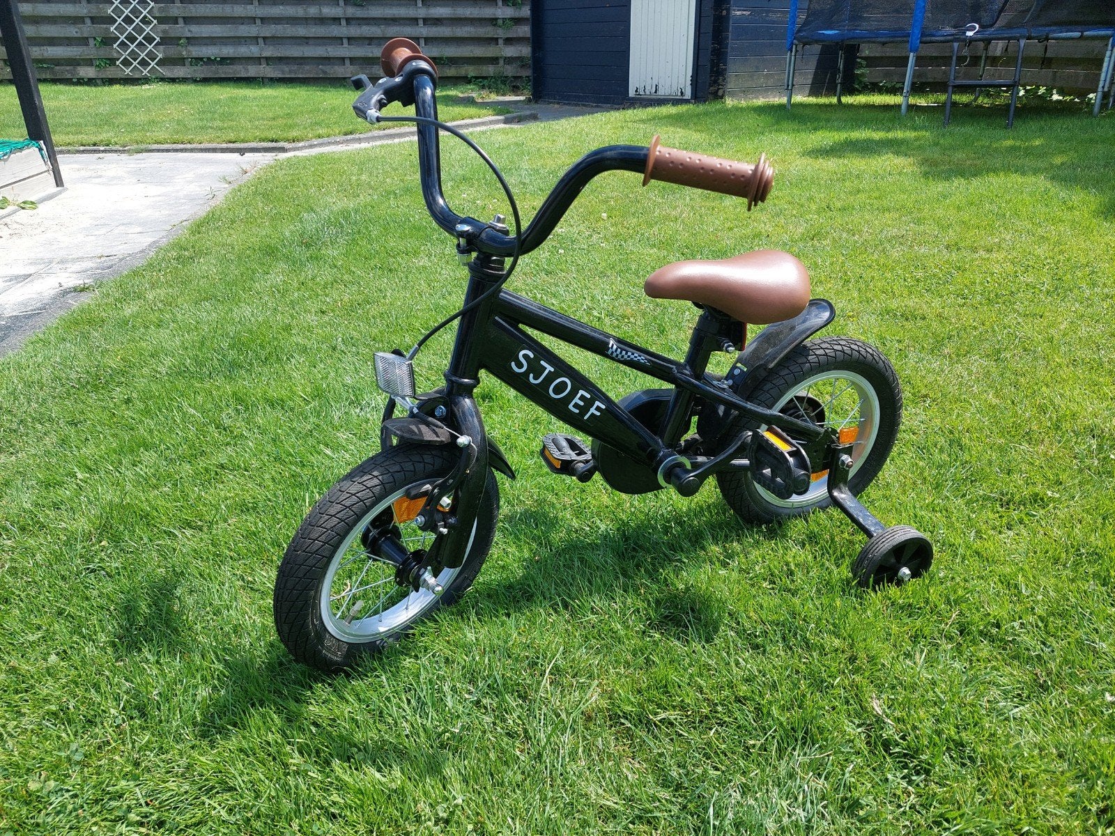 SJOEF kinderfiets, Ophalen, Terugtraprem, Zijwieltjes, Sjoef