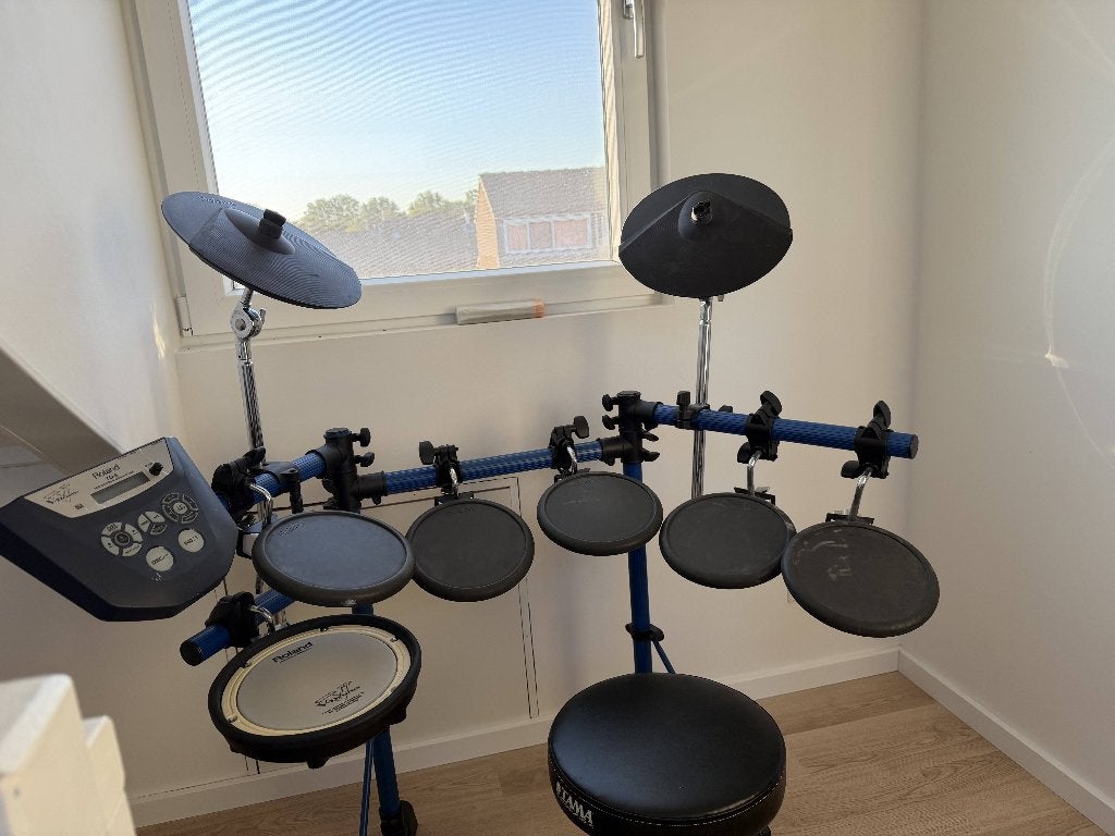Complete Roland TD-6V e-drumset incl. kruk en mesh snare, Muziek en Instrumenten, Ophalen, Gebruikt, Roland, Elektronisch