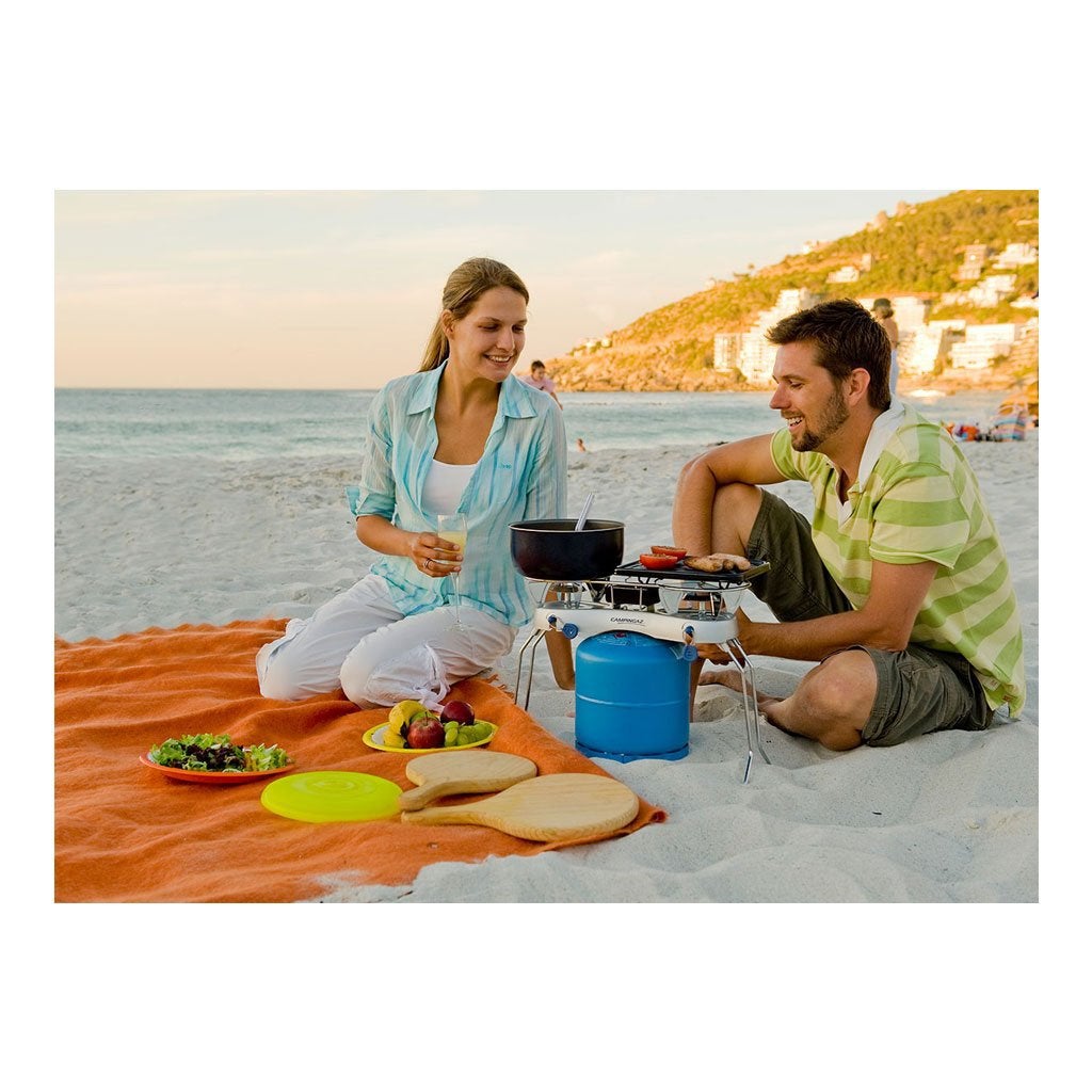 Campingaz Camping Duo Grill R met gasfles R907 nieuwstaat!, Ophalen of Verzenden, Zo goed als nieuw