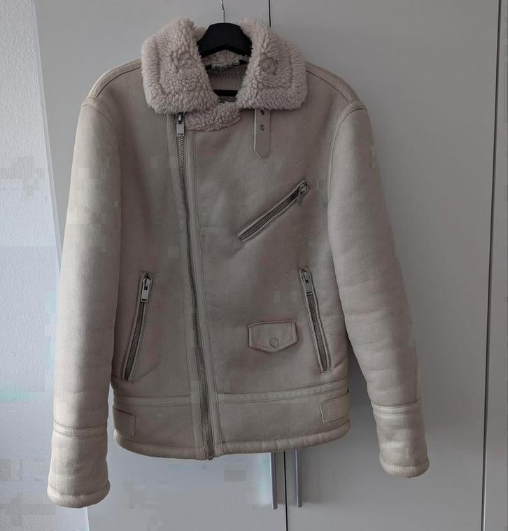 Zara Man Jas Coat | Maat M | Nieuw | Beige Suède | Gevoerd, Maat 38/40 (M), Nieuw, Ophalen of Verzenden, Zara