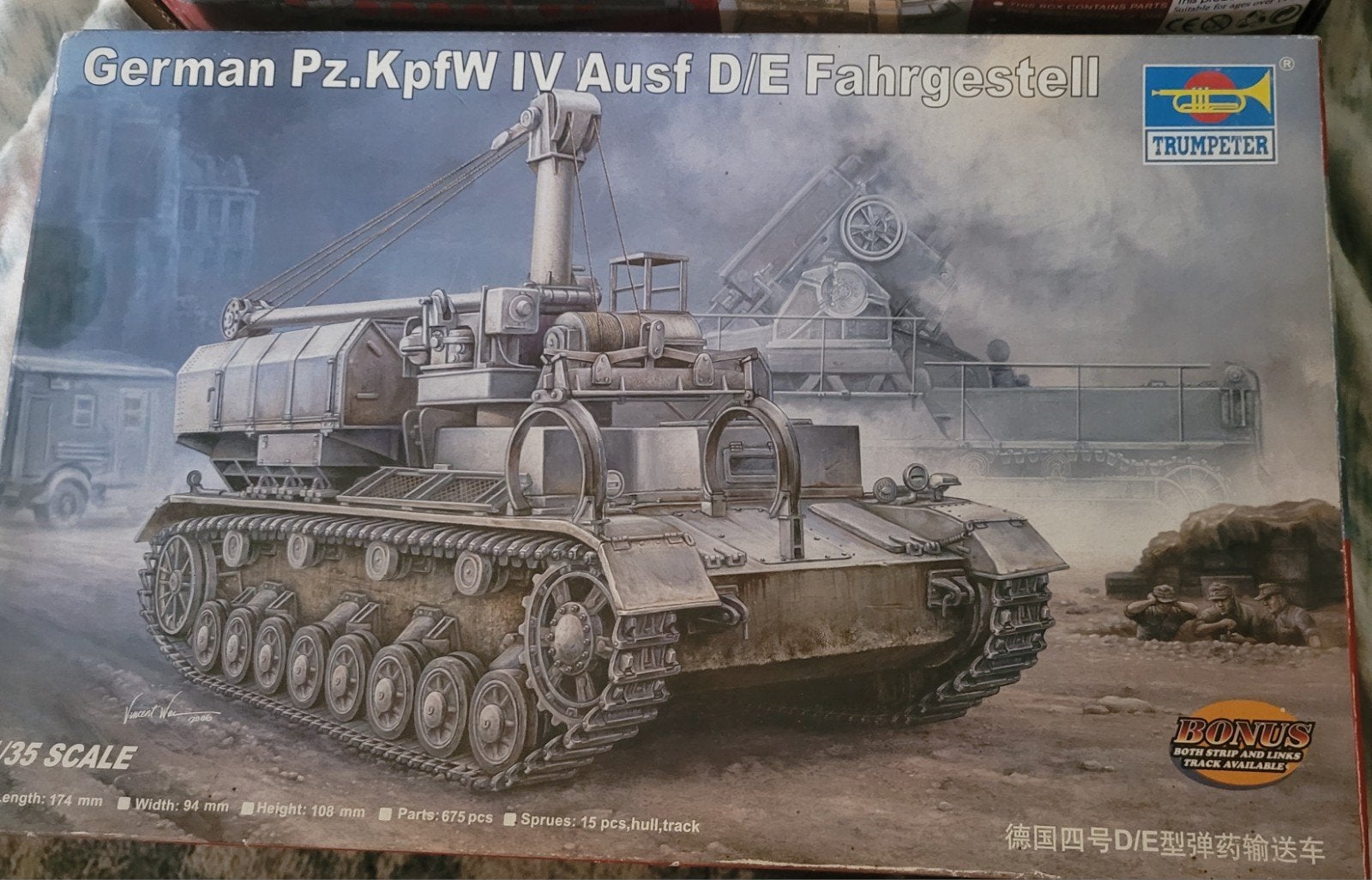 Trumpeter German Pz.KpfW IV Ausf D/E Fahrgestell 1:35, Overige merken, Tank, 1:32 tot 1:50, Nieuw