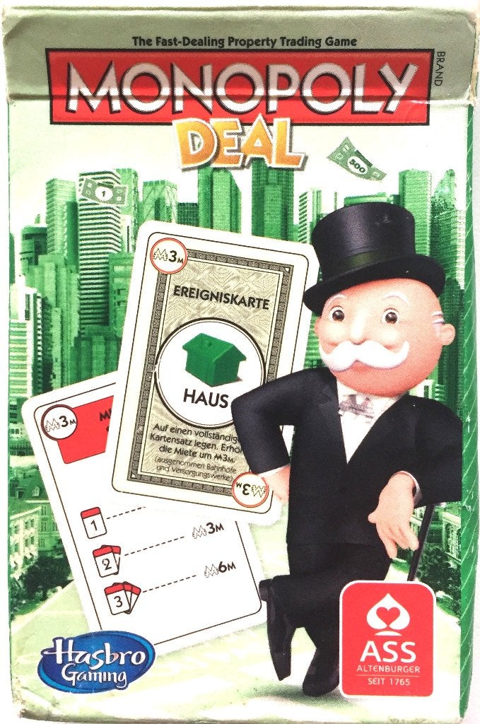 MONOPOLY DEAL - als KAARTspel = taal : duits, Een of twee spelers, Verzenden, Zo goed als nieuw, Onbekend