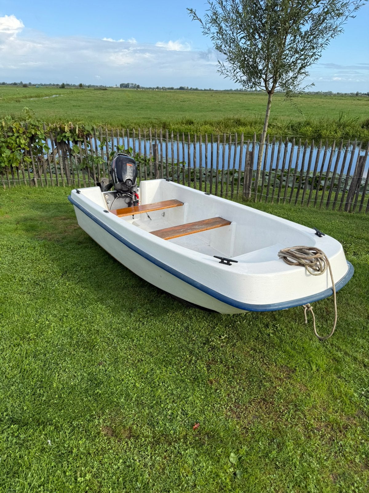 Boot met Suzuki 2,5 pk motor, Ophalen, Gebruikt, Overige typen, Motorboot