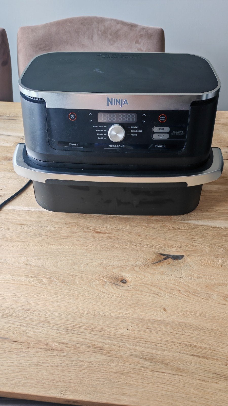 Ninja Airfryer - Zeer weinig gebruikt en schoon, Witgoed en Apparatuur, Airfryers, Zo goed als nieuw, Airfryer, 1500 gram of meer