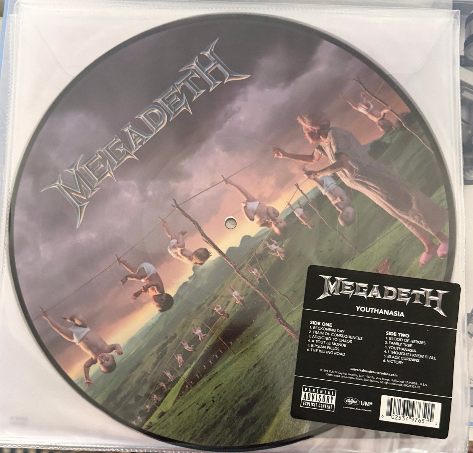 Megadeth - Youthanasia Picture Disc (Sealed), Ophalen of Verzenden, Nieuw in verpakking