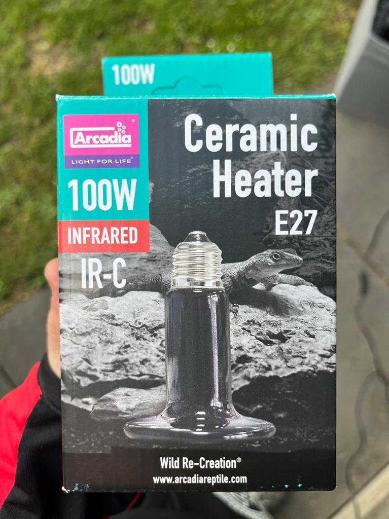 Ceramic heater 100W arcadia, Ophalen of Verzenden, Zo goed als nieuw