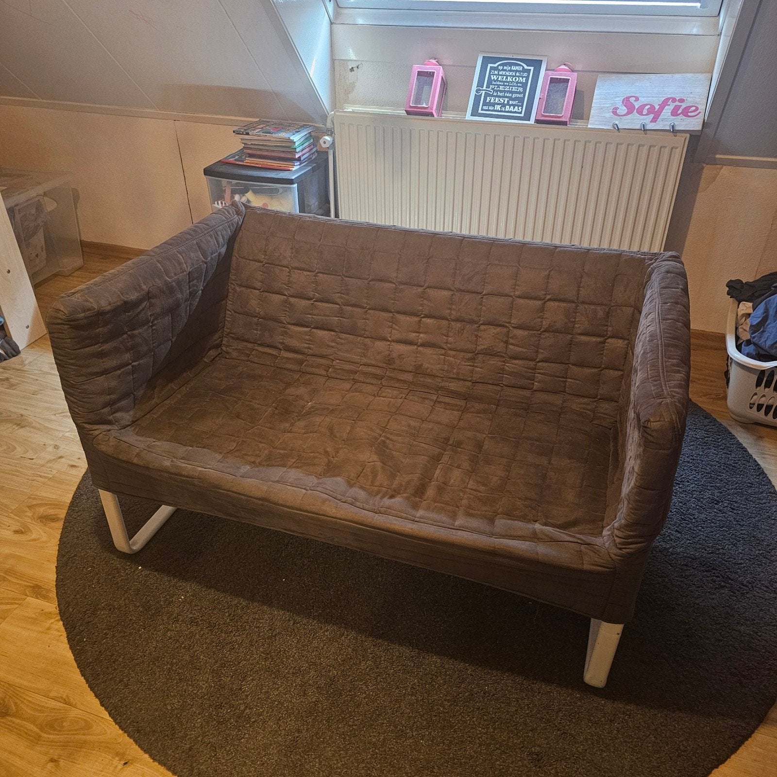 bankje ikea, Ophalen, Tweepersoons, 75 tot 100 cm, Zo goed als nieuw