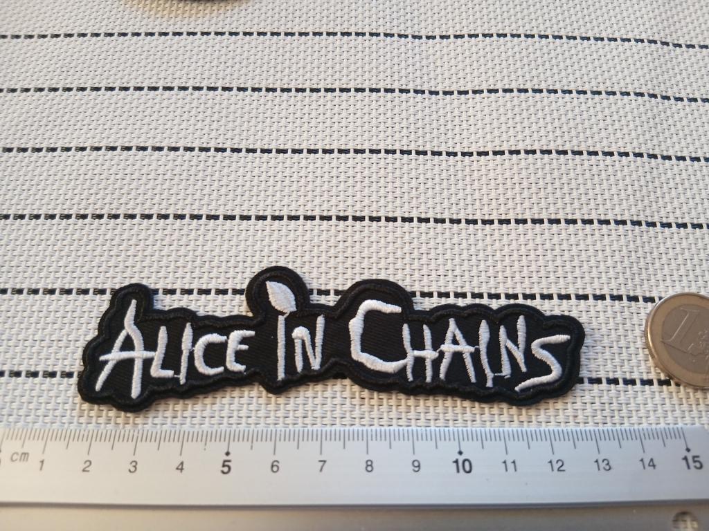 Alice In Chains €3 aanbieding shaped logo patch a22 rock, Verzenden, Nieuw, Kleding