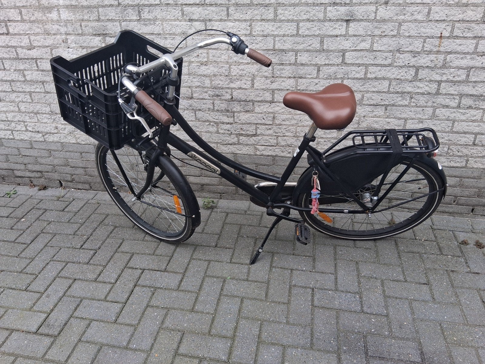 Popal Daily Dutch Basic Damesfiets - Zwart, Gebruikt, Velgrem, Versnellingen, Ophalen