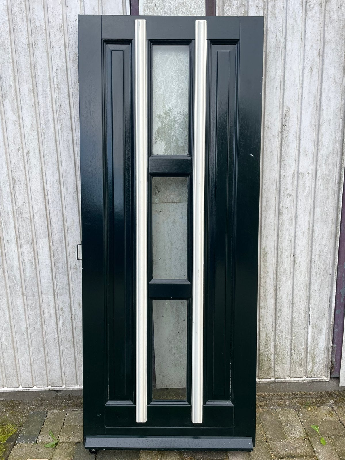 Hardhout voordeur NIEUW!, Doe-het-zelf en Verbouw, Deuren en Horren, Ophalen of Verzenden, Nieuw, Buitendeur, 200 tot 215 cm
