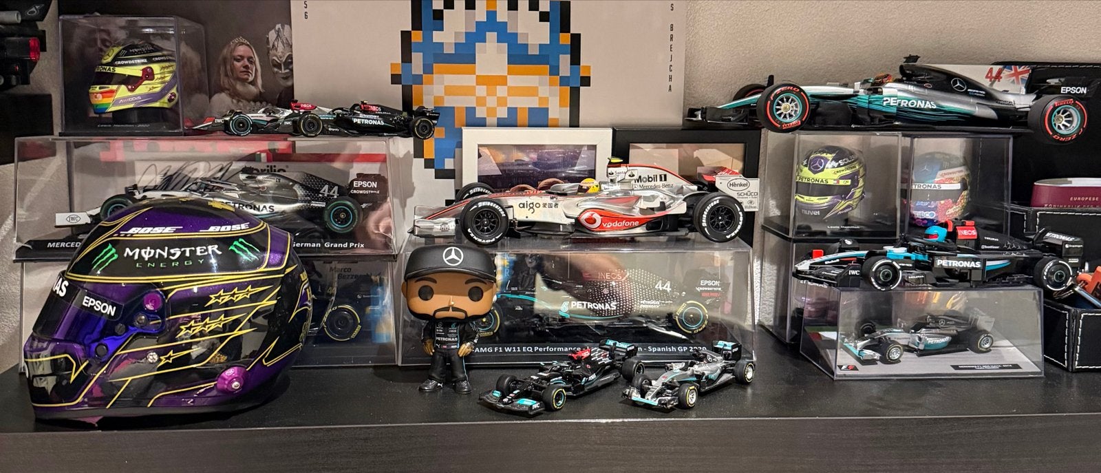 Lewis hamilton collectie, Overige merken, Auto, 1:32 tot 1:50, Ophalen of Verzenden