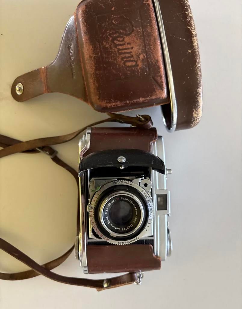 Kodak Retina vouwcamera + Gossen Sixtomat lichtmeter jr '50, Ophalen of Verzenden, Zo goed als nieuw, Compact, Overige Merken