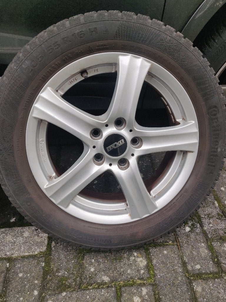 Set lichtmetalen velgen met Winterbanden Vag groep, Ophalen, Gebruikt, 16 inch, Banden en Velgen