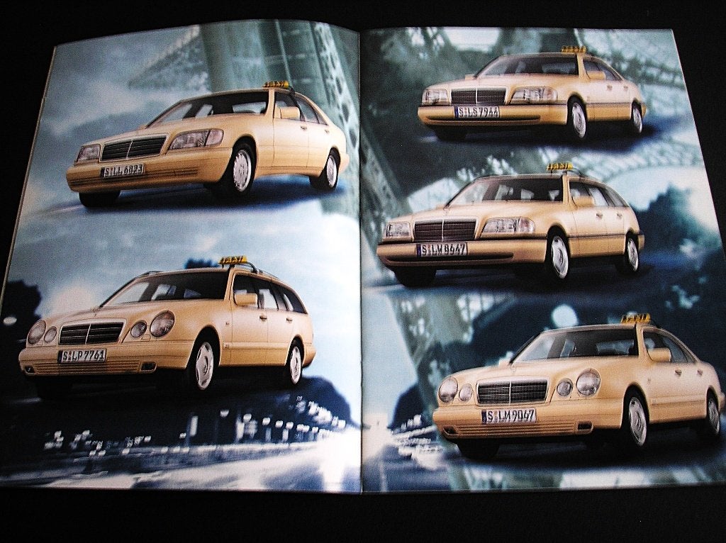 Mercedes-Benz taxi, C-Klasse, E-Klasse, S-Klasse, april 1996, Ophalen of Verzenden, Gelezen, Mercedes
