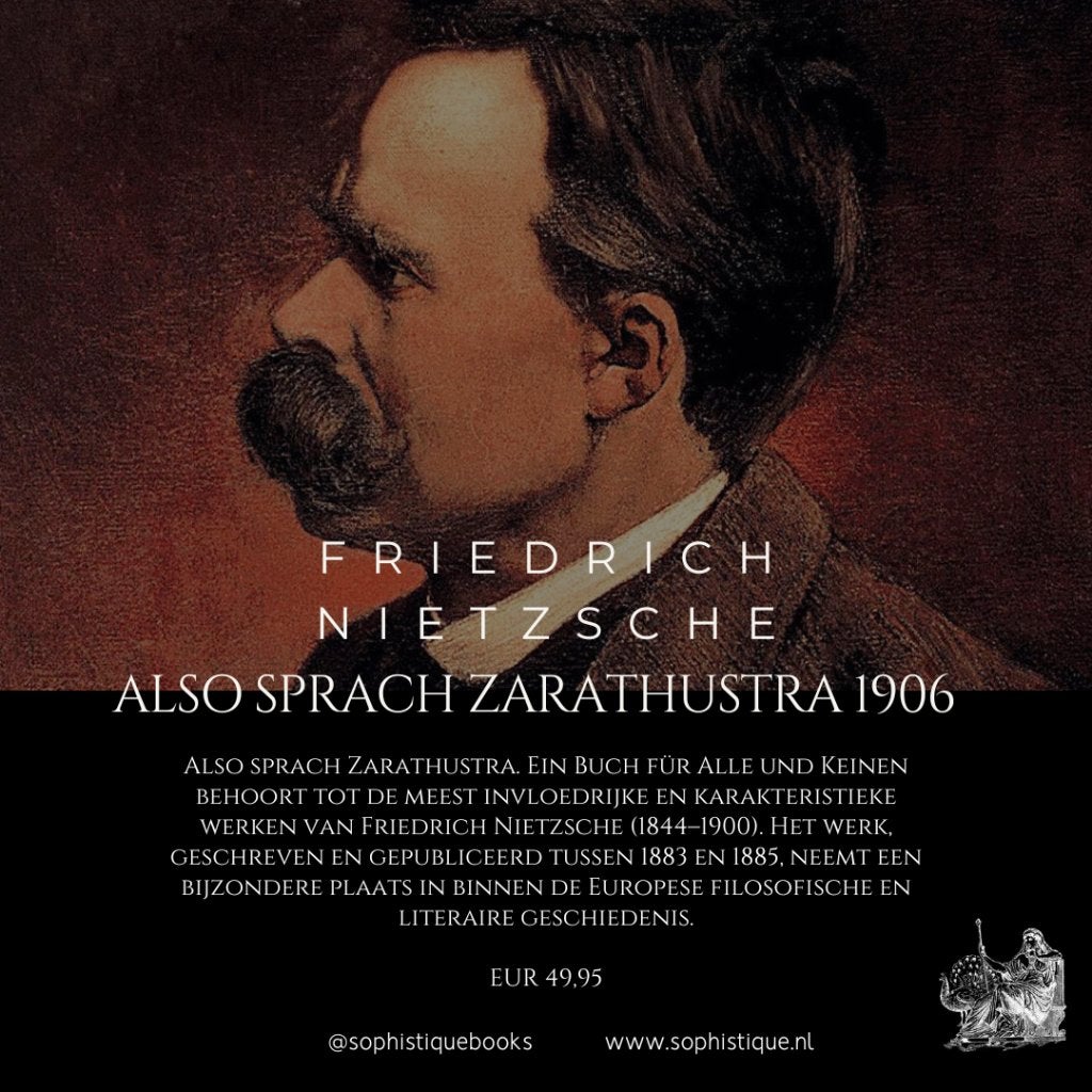 Also sprach Zarathustra Friedrich Nietzsche 1906 | EUR 49,95, Boeken, Ophalen of Verzenden, Zo goed als nieuw