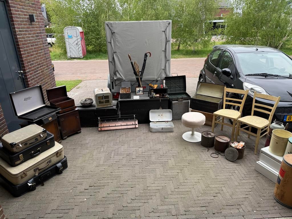 Opkoop - Diverse vintage en antieke items, Ophalen, Zo goed als nieuw, Overige materialen, 2 zitplaatsen