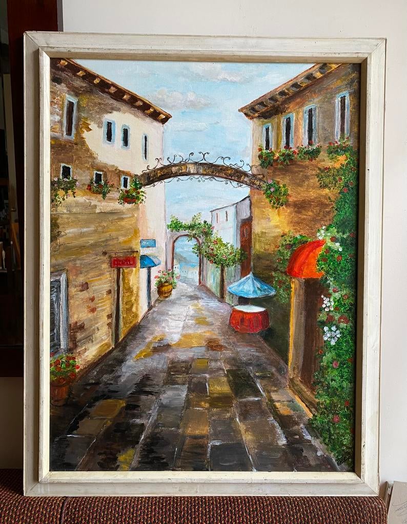 Italiaans straatgezicht, Ophalen