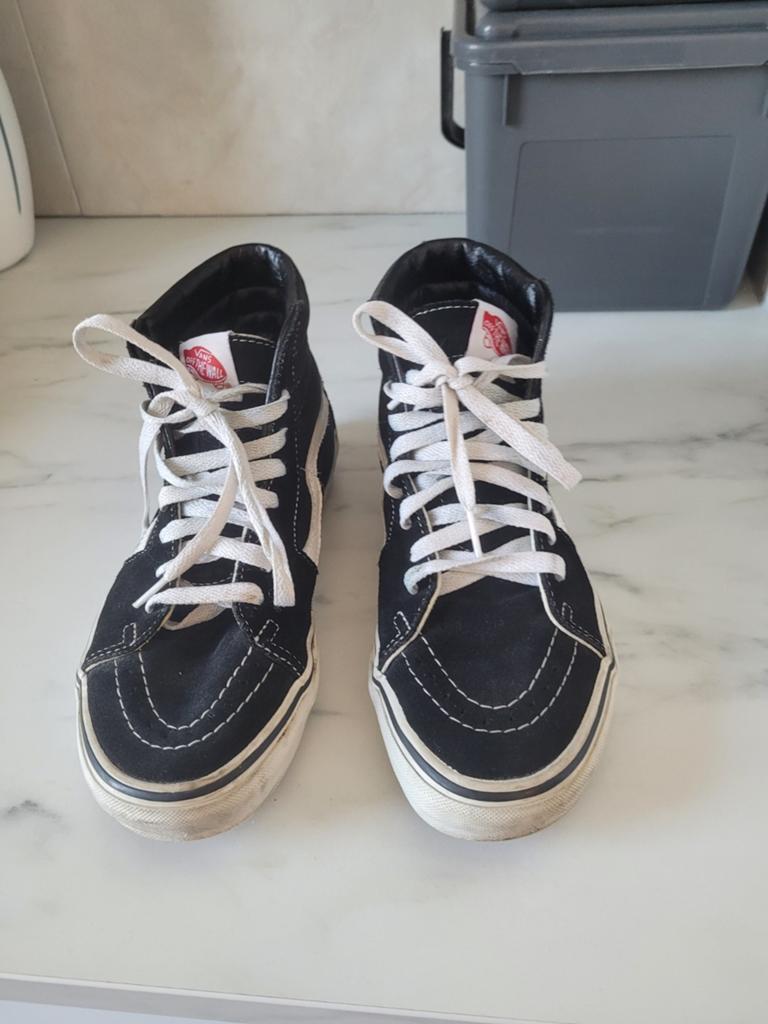Vans Sk8-Hi sneakers zwart - maat 38.heel weinig gedragen., Kleding | Dames, Schoenen, Zwart, Ophalen of Verzenden, Sneakers of Gympen